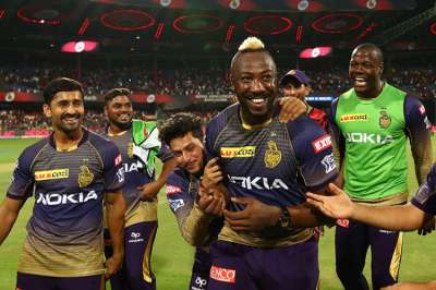 Andre Russell came up with another sensational display of power hitting to fire Kolkata Knight Riders to a five-wicket over Royal Challengers Bangalore in the Indian Premier League on Friday.