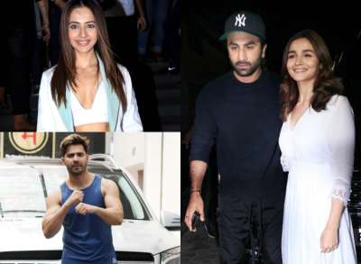 Latest Bollywood Photos May 17: Alia Bhatt and Ranbir Kapoor at the special screening of De De Pyaar De, Rakul Preet Singh, Varun Dhawan spotted outside the Gym