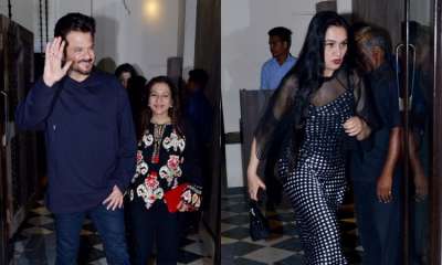 Anil Kapoor and Sunita Kapoor rang in their 35th wedding anniversary with their friends and family members.