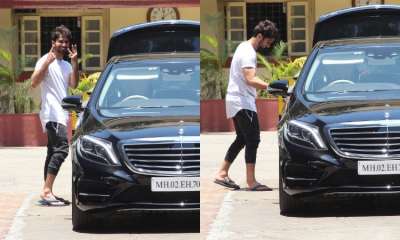 Shahid Kapoor is all geared up for the promotional activities of his upcoming movie Kabir Singh and the actor was spotted promoting the intense romantic drama outside his gym as well. Check out pictures below.