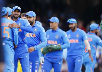 India convincingly ended Australia's 10-match winning streak and underlined its Cricket World Cup title ambitions in a 36-run victory at the Oval.