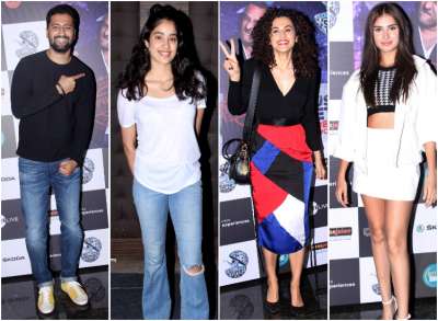 Many celebs spotted at Russell Peters' Comedy show at Worli, Mumbai.
