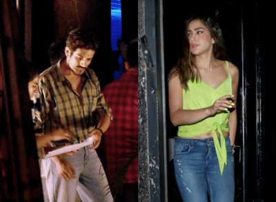 Sara Ali Khan and Kartik Aaryan shoot for their upcoming film Love Aaj Kal 2 and look unrecognizable.&amp;nbsp;