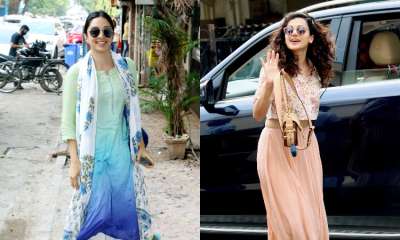 From Taapsee Pannu's peach mode to Kiara Advani's ethnic style, check out all latest pictures of Bollywood celebrities here.