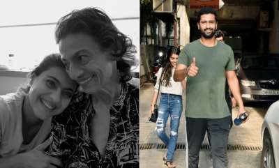 Latest Bollywood Photos June 10: Kajol shares a picture with mom Tanuja, Vicky Kaushal takes dance classes and more