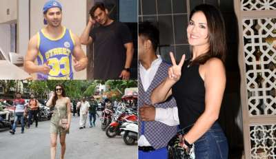 Latest Bollywood Photos June 11: Varun Dhawan latest gym look, Kriti Sanon's summer look, Sunny Leone's dinner date and more