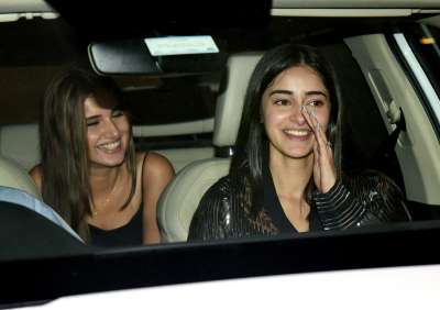 Tara Sutaria and Ananya Panday's chemistry was heartwarming as they arrived together for Karan Johar's party