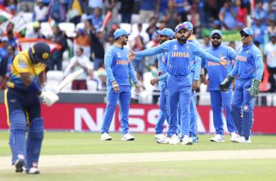India beat Sri Lanka by 7 wickets to score 15 points in the group stage.