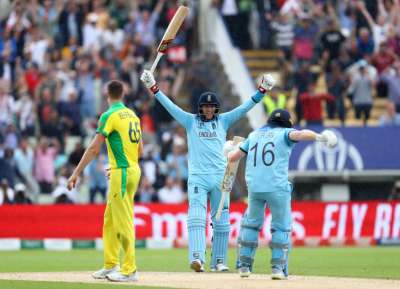 England entered their first World Cup final since 1992 decimating five-time champions Australia by eight wickets after a fearless knock from Jason Roy on Thursday.