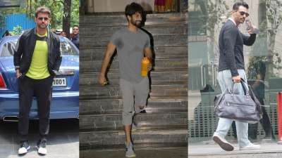 Handsome hunks of Bollywood never fail to impress us with their drool-worthy physiques and charming smiles. Our shutterbugs spotted Vicky Kaushal, Shahid Kapoor and Arjun Rampal around Mumbai. Check out their photos.