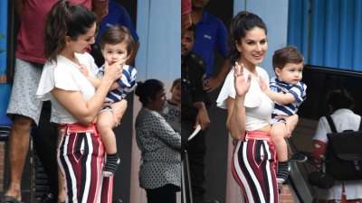 Sunny Leone and husband Daniel Weber are often seen taking their kids out on play dates in the city