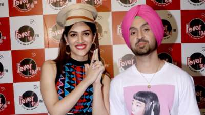 Latest Bollywood Photos July 12: Kriti Sanon, Diljit Dosanjh in Arjun Patiala promotions, Ronit Roy in Super 30 screening and more