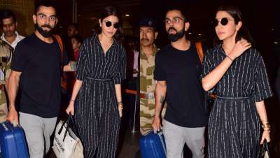 Anushka Sharma and Virat Kohli are back from England