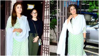 On Wednesday, the paps spotted Raveena Tandon with her daughter Rasha Thadani in Mumbai.
