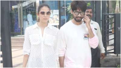 Shahid Kapoor, who is currently enjoying the mammoth success of Kabir Singh, was spotted with wife Mira Rajput in Mumbai.