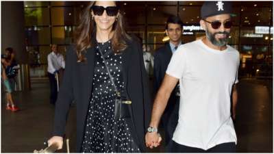 After spending time together in London, Sonam Kapoor and husband Anand Ahuja are back in Mumbai.