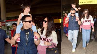 Kareena Kapoor Khan, Saif Ali Khan have finally returned to India after completing London schedule of their respective films.