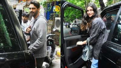 Arjun Rampal and his girlfriend Gabriella Demetriades stepped out for Sunday outing. Check out all pictures below.