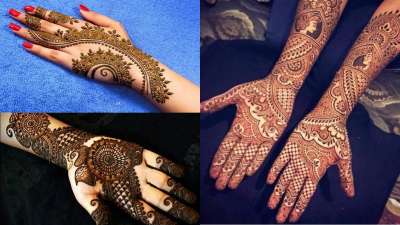 Most beautiful and easy mehndi designs for front hands - Simple Henna  designs 
