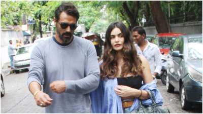 Actor Arjun Rampal was spotted in the city with girlfriend Gabriella Demetriades on Sunday.&amp;nbsp;&amp;nbsp;Arjun and Gabriella, who welcomed their first child Arik Rampal in July, never fail to give everyone major relationship goals
