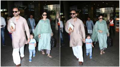 Kareena Kapoor, Saif Ali Khan&amp;rsquo;s style game on point as they return from Pataudi Palace (PICS)