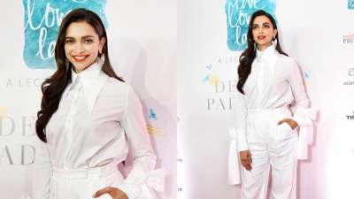 Deepika Padukone donned an all-white outfit for an event in Delhi and she oozed angelic vibes.