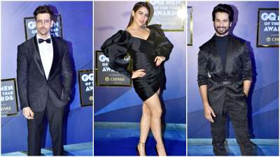 &amp;nbsp;The Greek God of the industry, Hrithik Roshan, handsome hunk Shahid Kapoor and gorgeous Sara Ali Khan opted for an all-black outfit and they nailed it with their classy fashion choices at&amp;nbsp;&amp;nbsp;GQ Men Of The Year Awards.