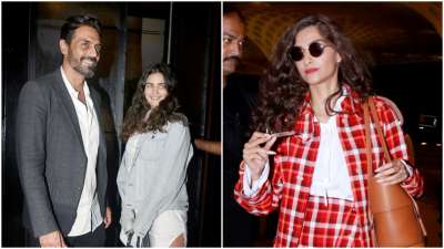 Right from Arjun Rampal being spotted with girlfriend&amp;nbsp;Gabriella Demetriades to Sonam Kapoor rocking her airport look, don't miss out on these lats&amp;nbsp; Bollywood celeb photos.