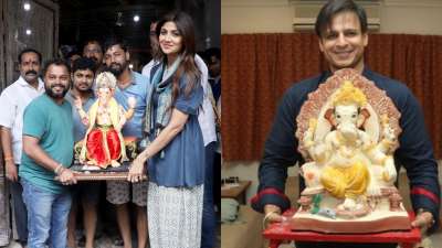 Ganesh Chaturthi's festivities can be felt in the air. Just like every Mumbaikar, Bollywood celebrities too have brought Bappa to their home.