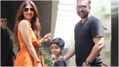 Shilpa Shetty, who is all set to make her comeback into films after a long break of 13 years with&amp;nbsp;Sabir Khan&amp;rsquo;s Nikamma, was spotted with her family today.