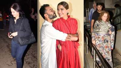 From Sonam Kapoor and Anand Ahuja's endearing moments at The Zoya Factor screening to rare appearances at the screening of Pal Pal Dil Ke Paas, have a look at the latest photos from B-town. (All Pictures: Yogen Shah)