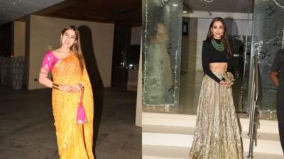 Latest Celebs Photos: Sara Ali Khan sizzles in yellow saree, Malaika Arora makes a statement&amp;nbsp;
