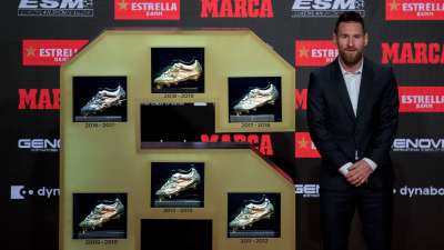 How many golden boot best sale messi and ronaldo have