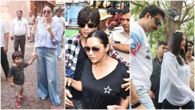 Bollywood celebs made their presence felt as responsible Indian citizens by casting their valuable votes at the Maharashtra Assembly Polls 2019 in Mumbai on Monday.