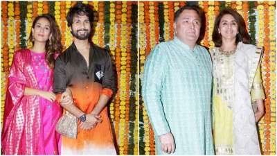 Bollywood celebrities have stepped out for big Bollywood parties, and one happens to be that of Ekta Kapoors'. At her party, the likes of Shahid Kapoor, Mira Rajput, Rishi Kapoor, Neetu Kapoor and several others were seen in attendance.&amp;nbsp;