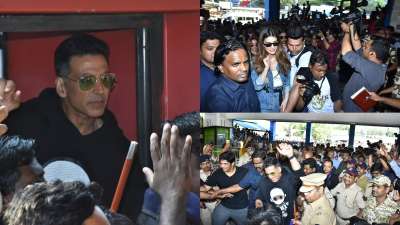 Housefull 4 team kickstarts their promotions and how. Check out pictures below to have a glimpse of the unique promotion strategy.