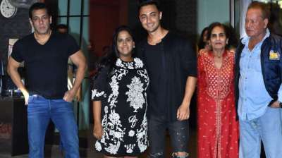 Salman Khan's sister Arpita Khan and Aayush Sharma hosted a bash to celebrate their 5th wedding anniversary&amp;nbsp;