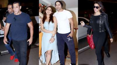 Salman Khan, Jacqueline Fernandez spotted at airport, Varun and Sara sizzle at Bala screening (In Pics)