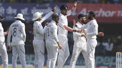 India take a commanding position in the first day of the first Test against Bangladesh. With nine wickets in hand, the side only trails by 64 runs after bowling Bangladesh out on 150.