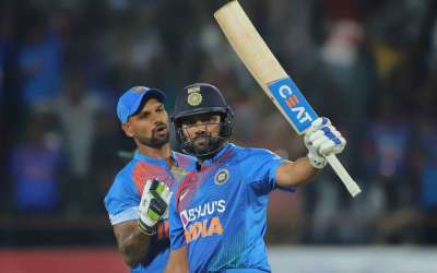 Skipper Rohit Sharma made it a memorable 100th T20l blending grace with brutality in his 85 off 43 balls as India cantered to a series-levelling eight-wicket victory over Bangladesh.
