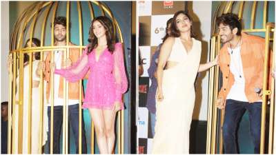 The much-awaited trailer of Pati Patni Aur Woh was launched in Mumbai on Monday/