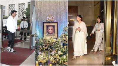 Manish Malhotra lost his father, Suraj Malhotra on Monday morning. He had been unwell for a while and passed away at the age of 91 at their Bandra residence. Today, several Bollywood celebrities attended the prayer meet of Surja Malhotra to pay their last respects.