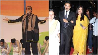 After taking to social media to remember the martyrs of 26/11 Mumbai terror attack, Amitabh Bachchan and family were seen attending the 11th-anniversary event of the 26/11 attack&amp;nbsp; in Gateway of India.