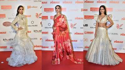 Deepika Padukone stuns in a Sabyasachi saree, Malaika Arora is a vision in white at an award function