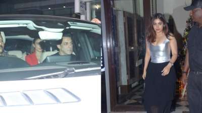 Salman Khan, Salim Khan visit Arpita at hospital, Sonakshi Sinha spotted at airport [Photo Courtesy: Yogen Shah]