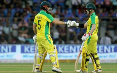 David Warner and Aaron Finch now have the highest partnership in India in ODIs