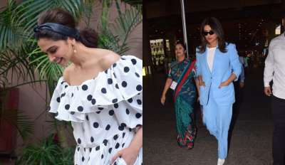 Two of the leading actresses of Bollywood, Deepika Padukone and Priyanka Chopra were spotted in and around Mumbai, flaunting their fashion game . And, we bet you can't have enough of their stylish looks.