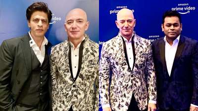 Amazon chief Jeff Bezos was in for a filmy evening when he sat down with Bollywood superstar Shah Rukh Khan and director Zoya Akhtar for a chat at Amazon Prime Video event.