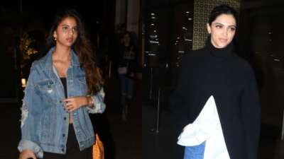 Suhana Khan steps out for movie date with Shanaya Kapoor, Deepika Padukone stuns at the airport (Photo Courtesy: Yogen Shah)