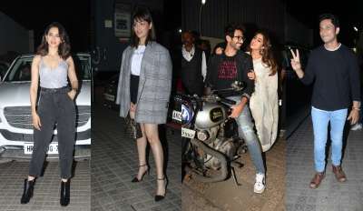 Bollywood celebrities attended the special screening of Love Aaj Kal starring Kartik Aaryan and Sara Ali Khan. See who all marked their presence.